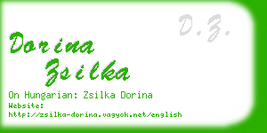 dorina zsilka business card